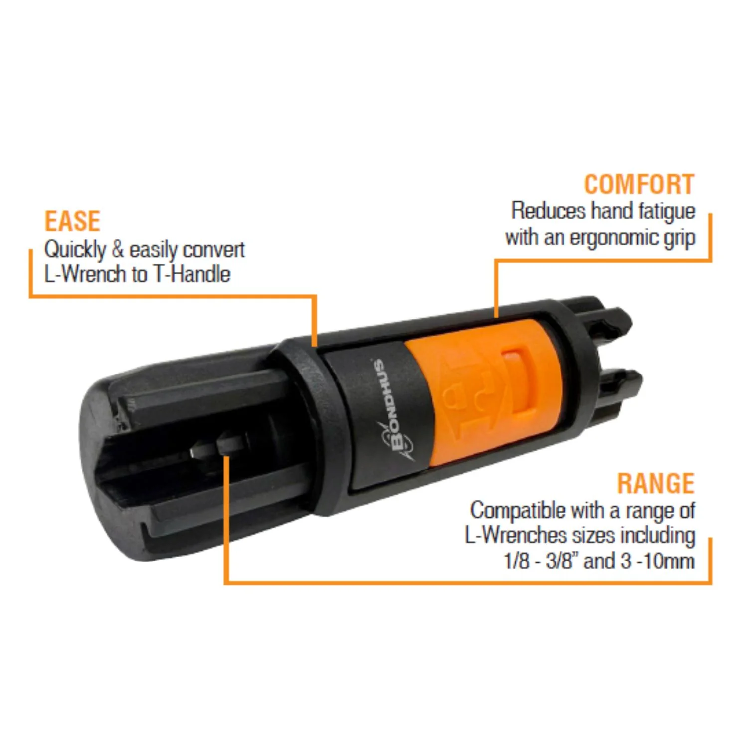 BONDHUS Quick-T  L-Wrench to Handle Adaptor - Image 3